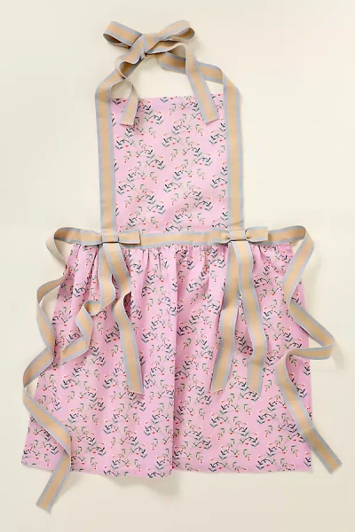 Anthropologie Mina Apron In Pink