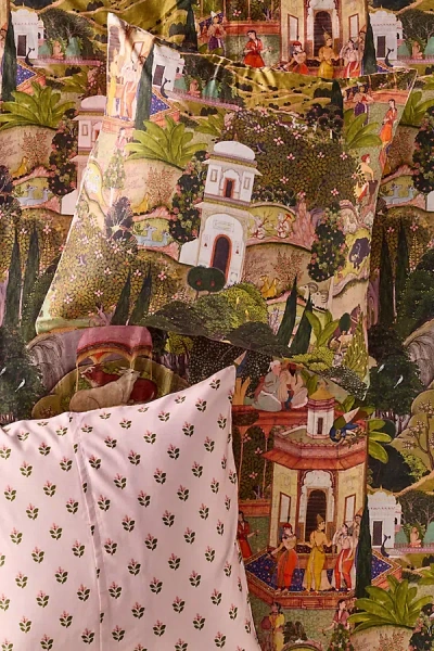 Anthropologie Mindthegap Cotton Sateen Printed Euro Sham In Multi