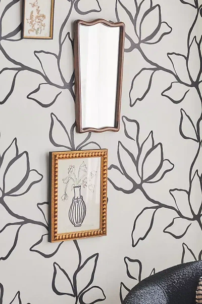 Anthropologie Mini Jade Mirror In Gold