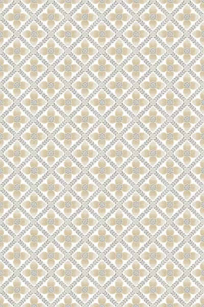 Anthropologie Mirth Studio Mimi Quilted Floral Peel-and-stick Wallpaper In Multi
