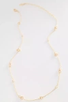 Anthropologie Mixed Small Crystal Delicate Necklace In Gold