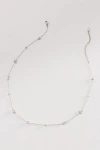 Anthropologie Mixed Small Crystal Delicate Necklace In White