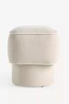Anthropologie Modella Performance Linen Ottoman In Neutral