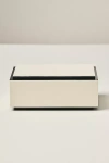 Anthropologie Modern Lacquer Box In White