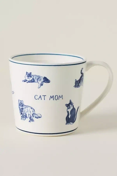 Anthropologie Molly Hatch Stoneware Dog And Cat Mom Mug In Black
