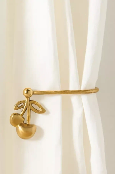 Anthropologie Mon Cheri Cherry Brass Tieback