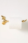 Anthropologie Mon Cheri Cherry Brass Toilet Roll Holder In Brown