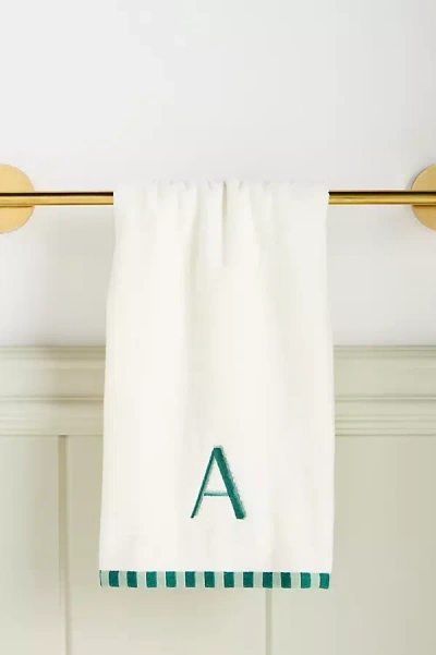 Anthropologie Mono Hand Towel In White