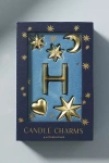 Anthropologie Monogram Candle Charms In Blue