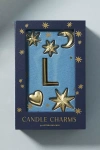 Anthropologie Monogram Candle Charms In Blue