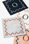 Anthropologie Monogram Cotton Cocktail Napkins, Set Of 4