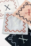 Anthropologie Monogram Cotton Cocktail Napkins, Set Of 4 In Multi