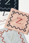 Anthropologie Monogram Cotton Cocktail Napkins, Set Of 4 In Multi