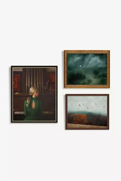 Anthropologie Moody Triptych Gallery Wall Art In Multi