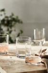 Anthropologie Morgan Double Old Fashioned Glasses, Set Of 4 In White