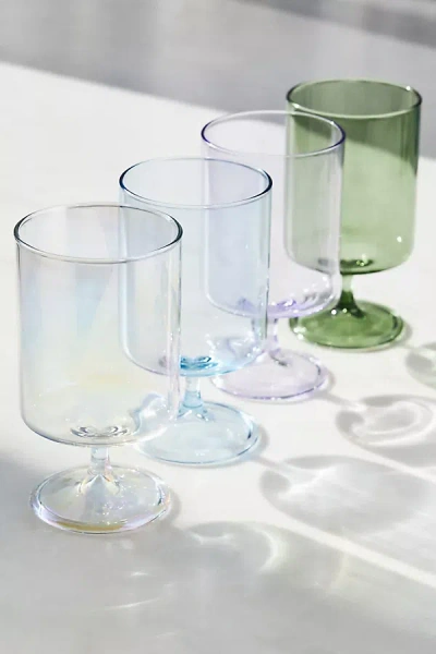 Anthropologie Morgan Short Wine Glasses, Set Of 4 In Transparent
