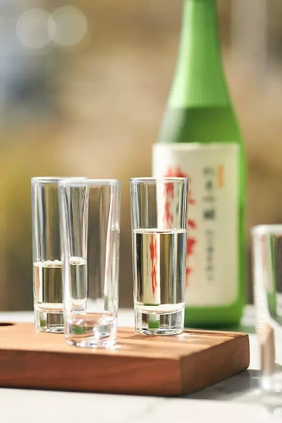 Anthropologie Morgan Shot Glasses, Set Of 4 In White