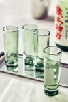 Anthropologie Morgan Shot Glasses, Set Of 4 In Green