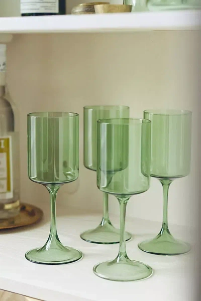 Anthropologie Morgan Wine Glasses, Set Of 4