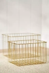 Anthropologie Morgan Wire Rectangle Baskets, Set Of 2
