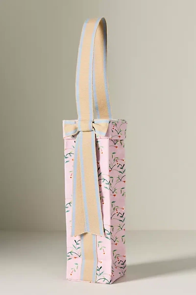 Anthropologie Mother's Day Wine Tote In Pink