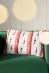 Anthropologie Mountain Skiers Embroidered Pillow In Multi