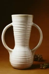Anthropologie Multi-handle Vase In White