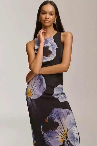 Anthropologie Muma Wisteria Electra Sleeveless Silk Dress In Multi