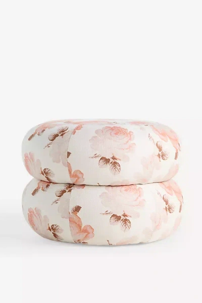 Anthropologie Muntz Ottoman In Pink