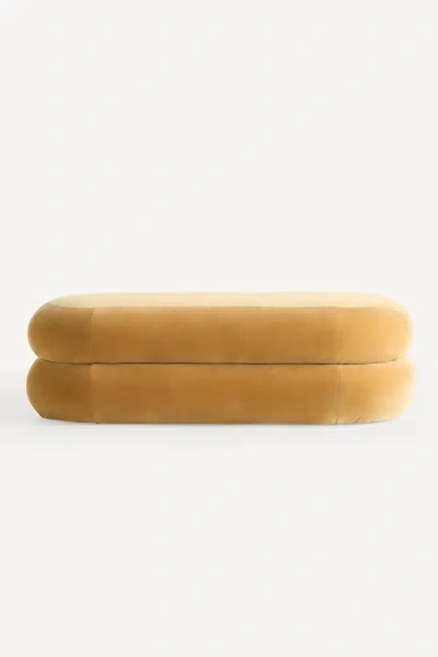 Anthropologie Muntz Velvet Bench