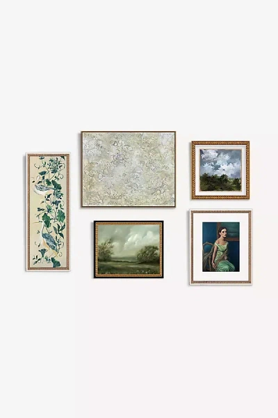 Anthropologie Muted Beauty Gallery Wall Art In Multi