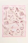 Anthropologie My Lover Era Dish Towel In Pink