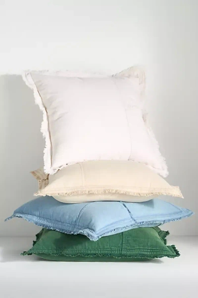 Anthropologie Myla Cotton Duck-pocket Pillow