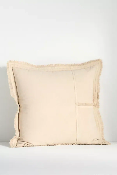 Anthropologie Myla Cotton Duck-pocket Pillow