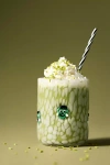 Anthropologie Mystic Icon Juice Glass In Green