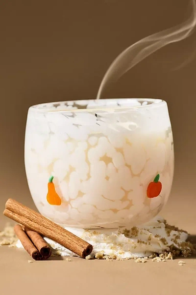 Anthropologie Mystic Icon Pumpkin Sweet Vanilla Glass Candle