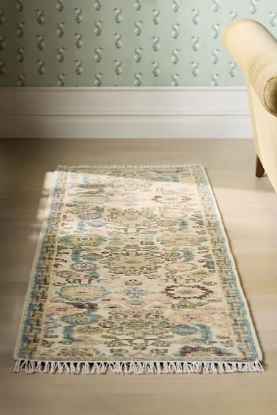 Anthropologie Naomi Hand-knotted Wool Persian-inspired Rug In Multi