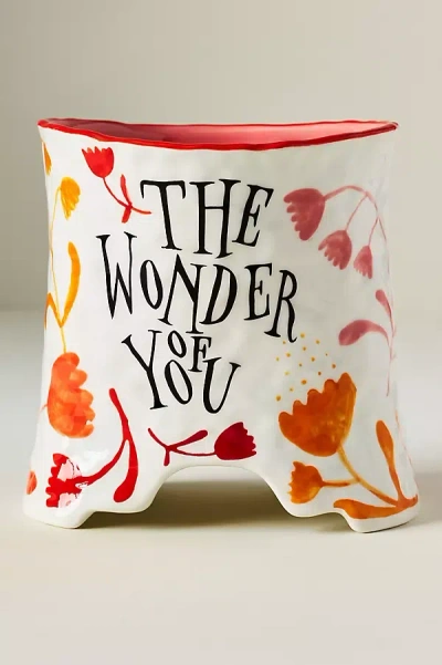 Anthropologie Natalie Ferstendik Bolstma Oval Vase In Multi