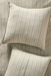 Anthropologie Neilly Cotton Striped Euro Sham In Neutral