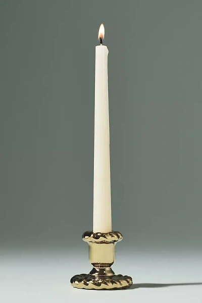 Anthropologie Nellie Candle Holder In Gold