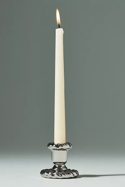 Anthropologie Nellie Candle Holder In White