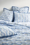 Anthropologie Nelly Icon Matelassé Quilt In Blue