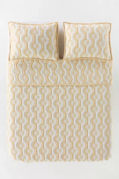 Anthropologie Nelly Icon Matelassé Quilt In Neutral