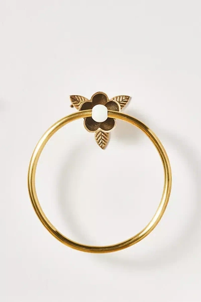 Anthropologie Nena Towel Ring In Gold