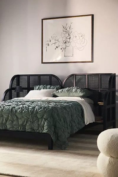 Anthropologie Nest Rattan Nightstand Bed In Multi