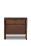 Anthropologie Nigel Rustic Solid Acacia Wood Nightstand