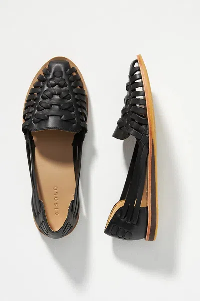 Anthropologie Nisolo Woven Leather Sandals In Multi