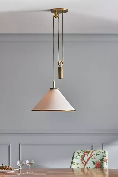 Anthropologie Norfolk Pendant In White