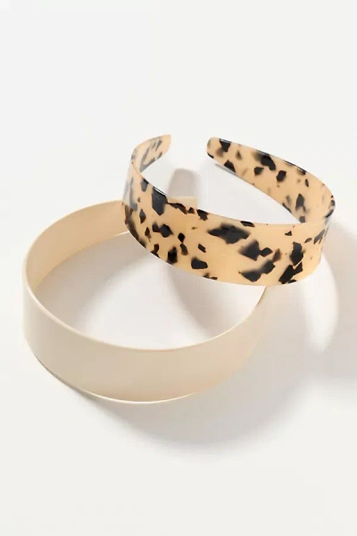 Anthropologie Nova Headbands, Set Of 2 In Brown