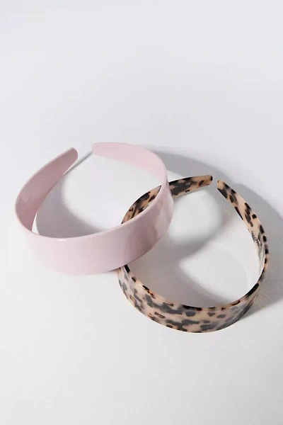 Anthropologie Nova Headbands, Set Of 2 In Pink